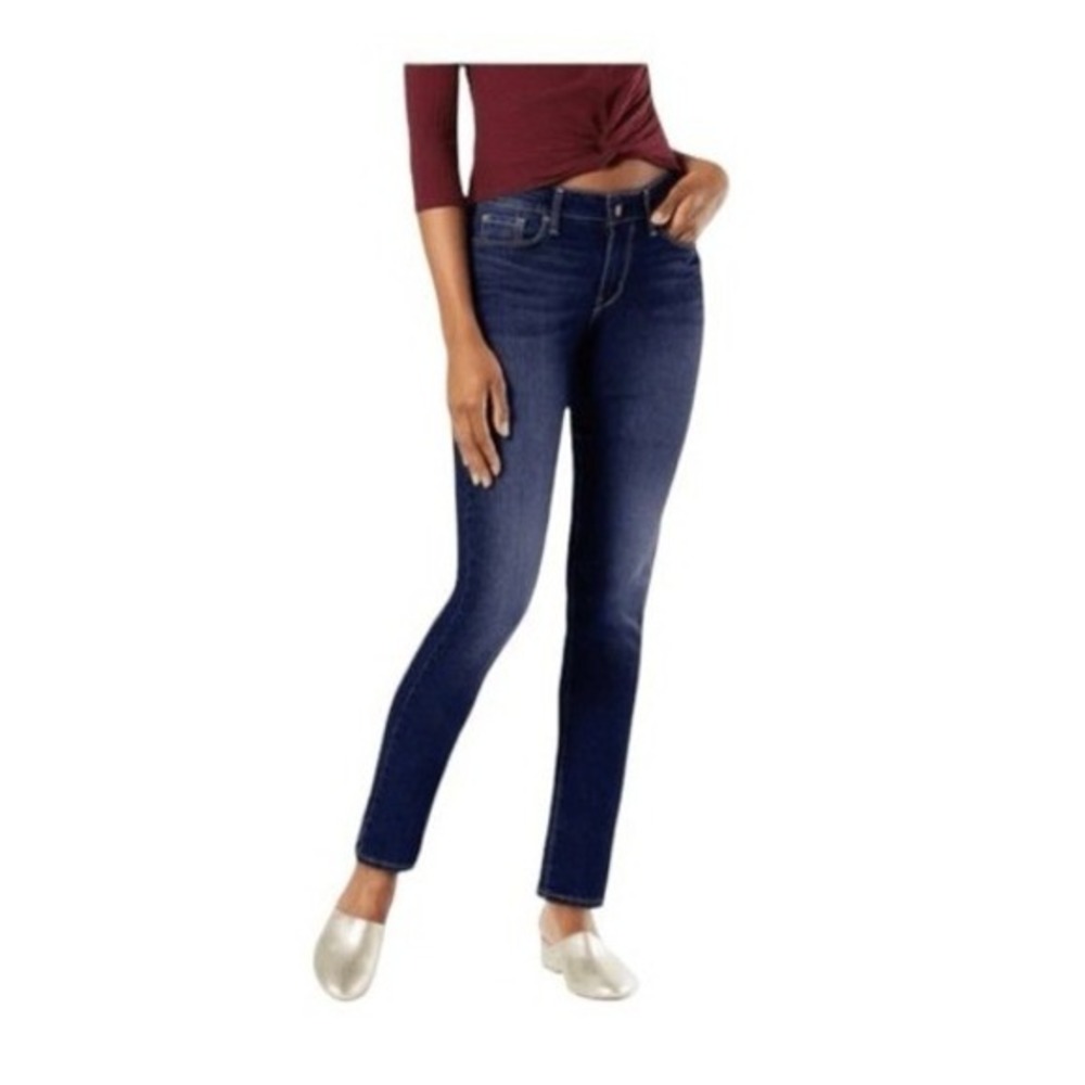Levi's Modern Slim Jeans Blue Medium Wash Denim Mid-Rise 5 Pocket 6M‎